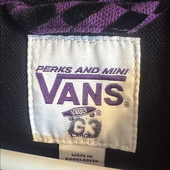 Vans Vault x PAM Spiral Checker Chore Jacket Mens Size large coat unisex NWOT - Picture 7 of 13